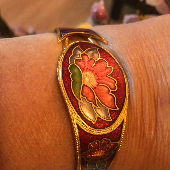 Vintage cloisonné bracelet